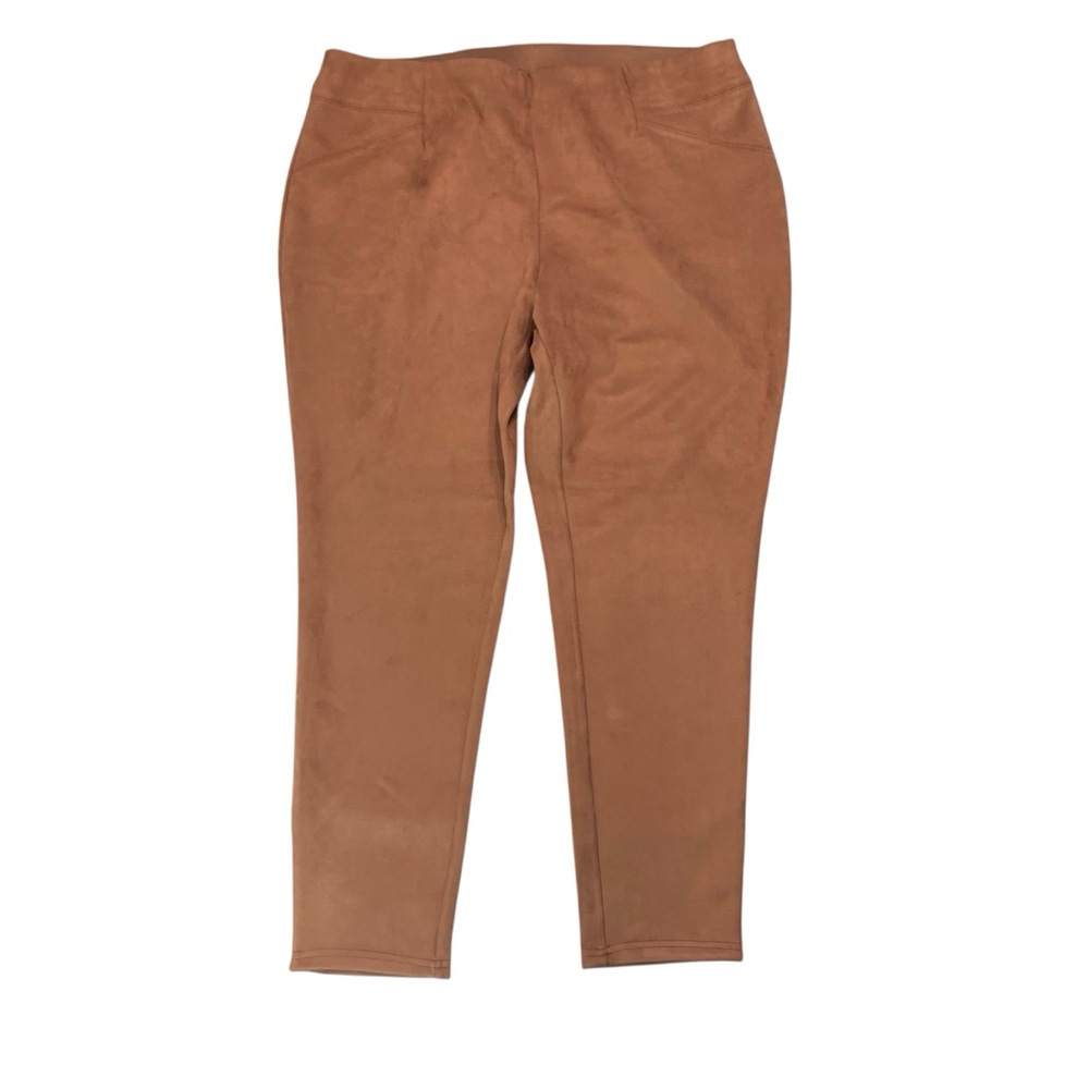 CATO Faux Micro Suede Pull On Pants Sz 22/24W